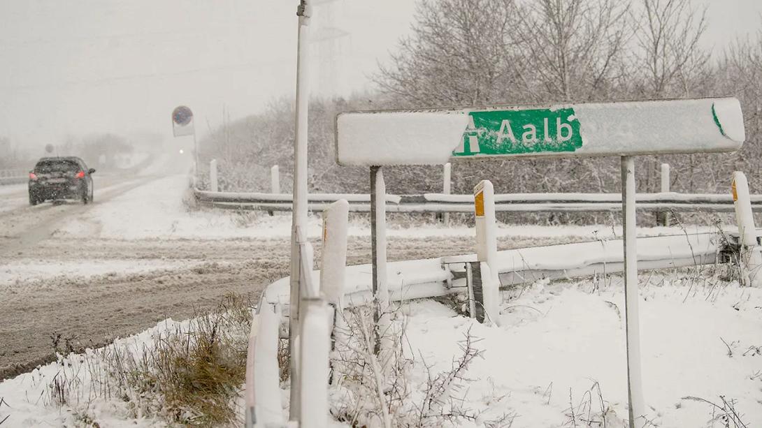 Δανία - χιονοθύελλα