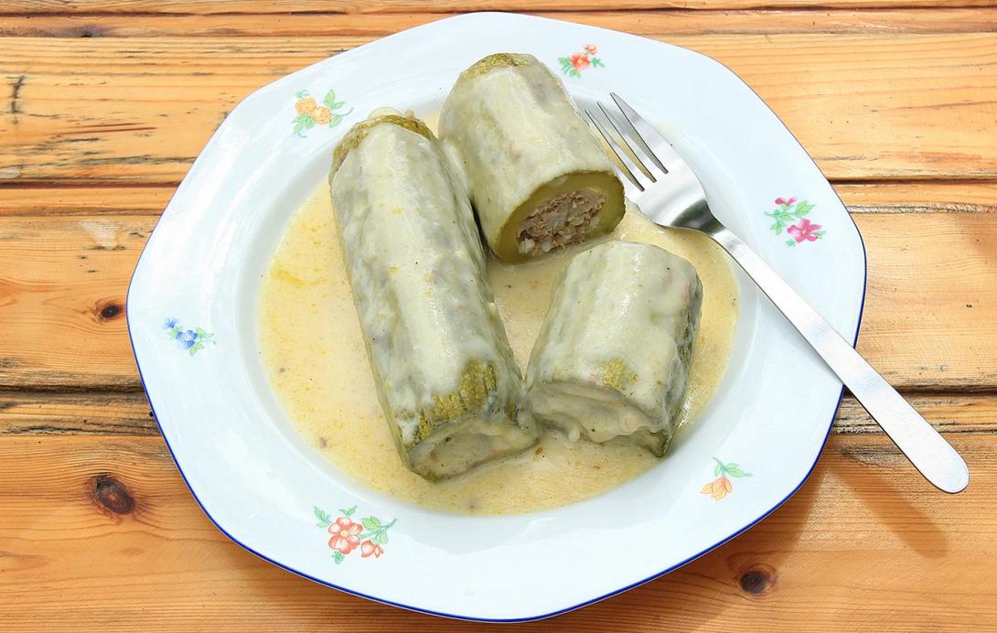 κολοκυθάκια, αυγολέμονο