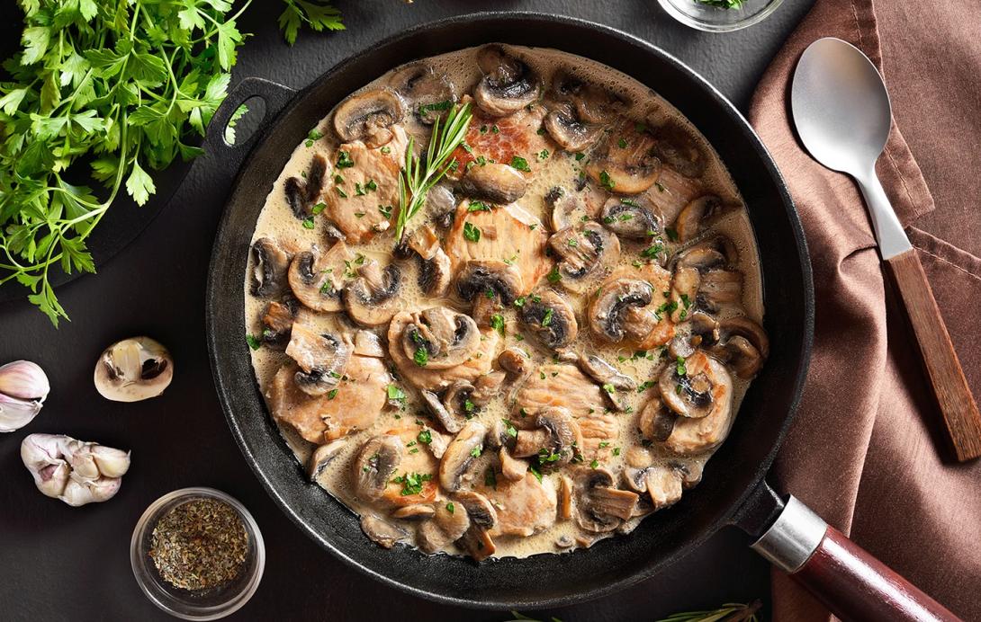 κοτόπουλο, μανιτάρια