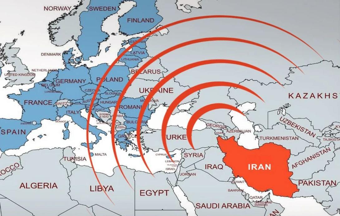 βεληνεκές Ιράν χάρτης