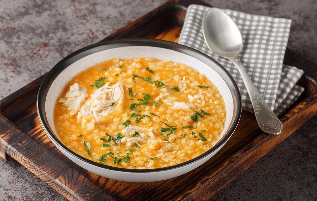 κοτόσουπα, ρύζι