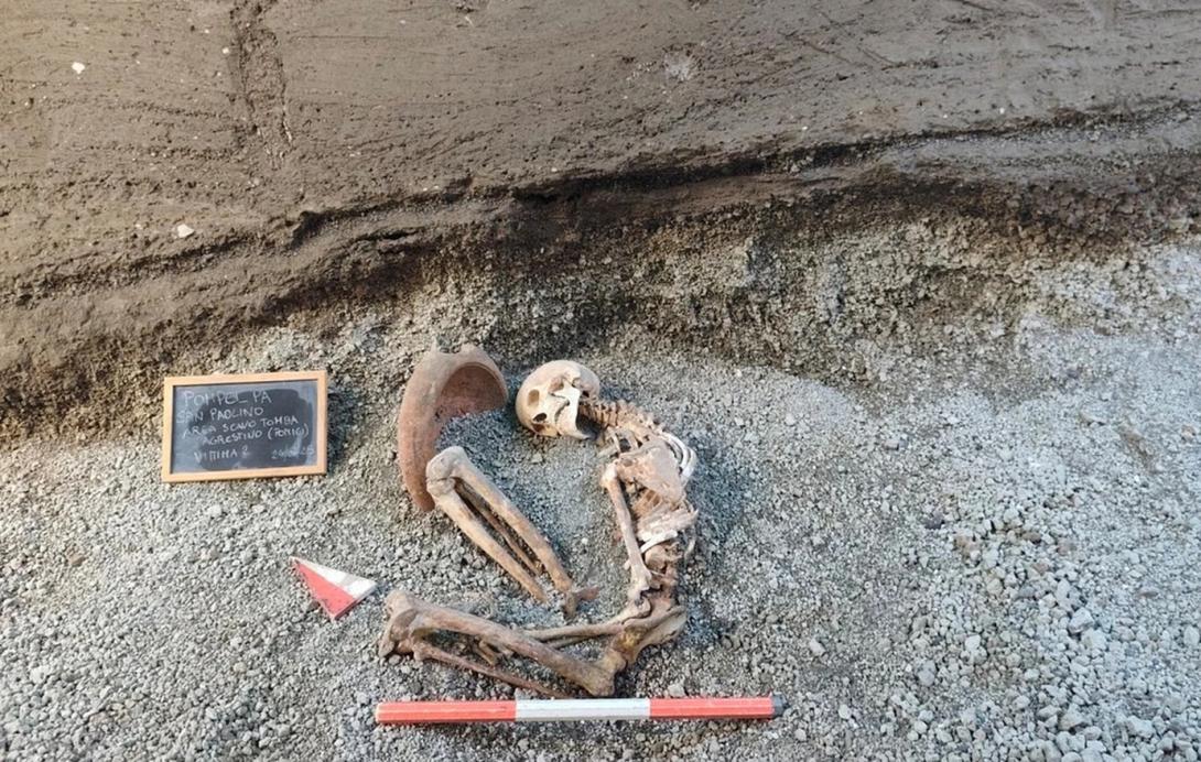 πομπηία, σκελετός