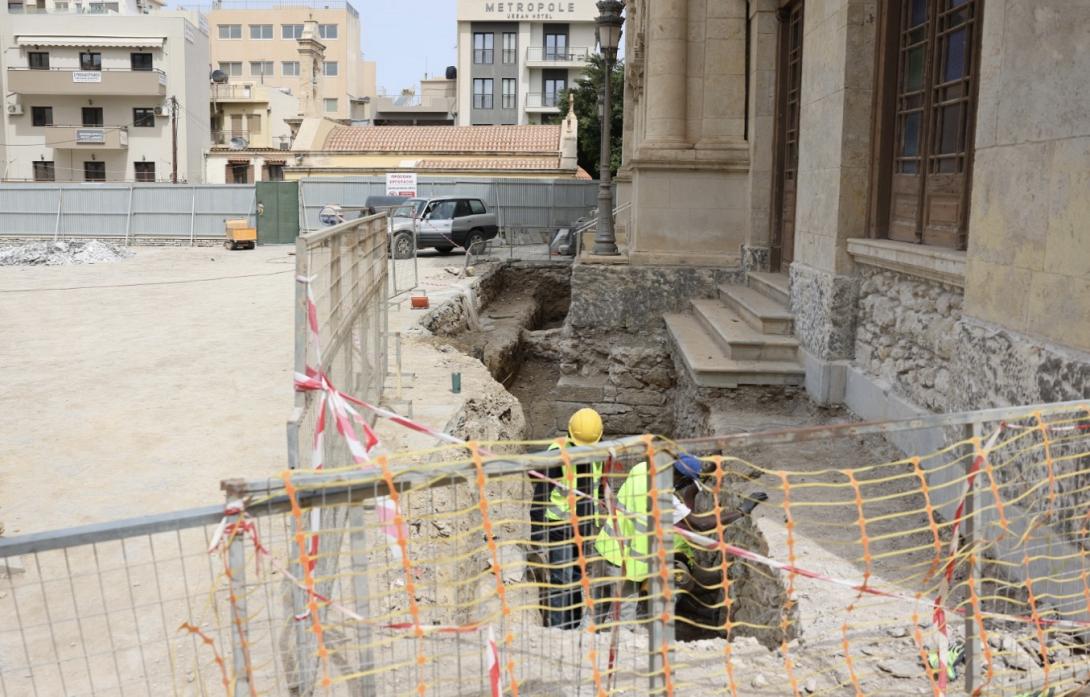 Εργασίες στον Αγιο Μηνά