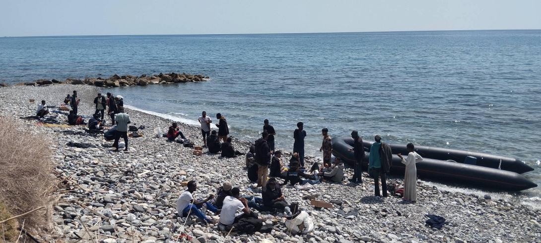 μετανάστες παραλία