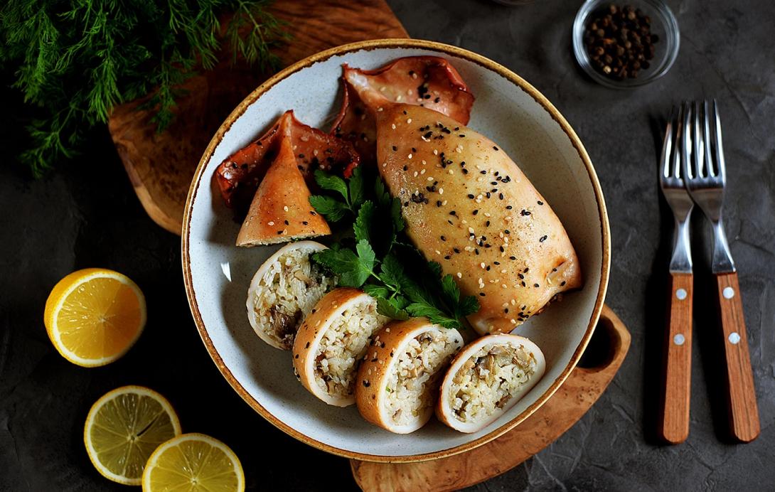 καλαμάρι, γεμιστό