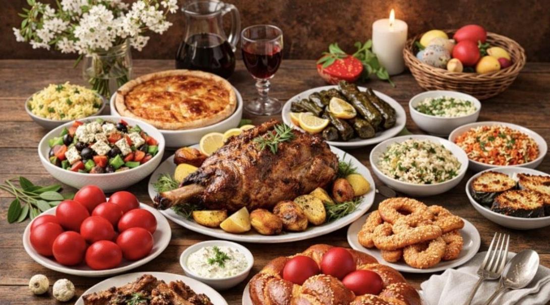 πασχαλινο τραπεζι