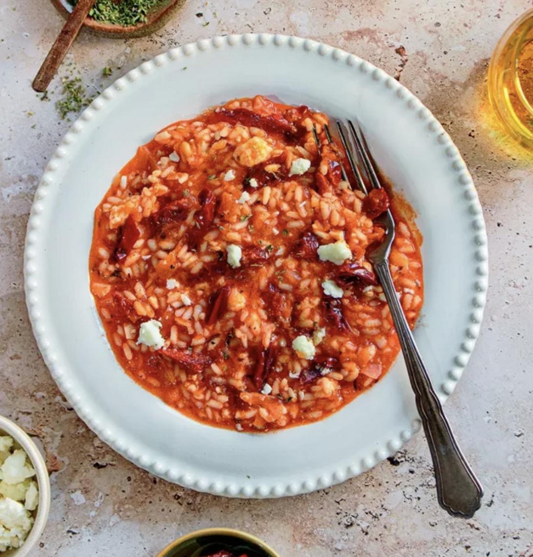 ντοματορυζο, φέτα