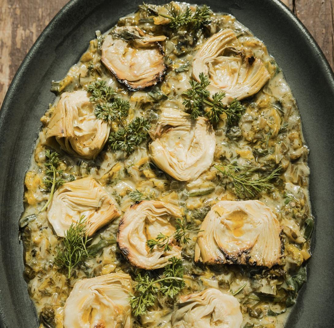 αγκινάρες, φρικασέ