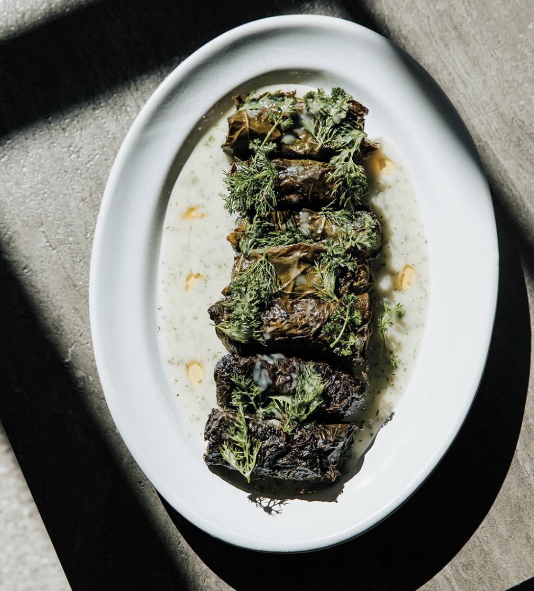 ντολμαδάκια, φούρνος