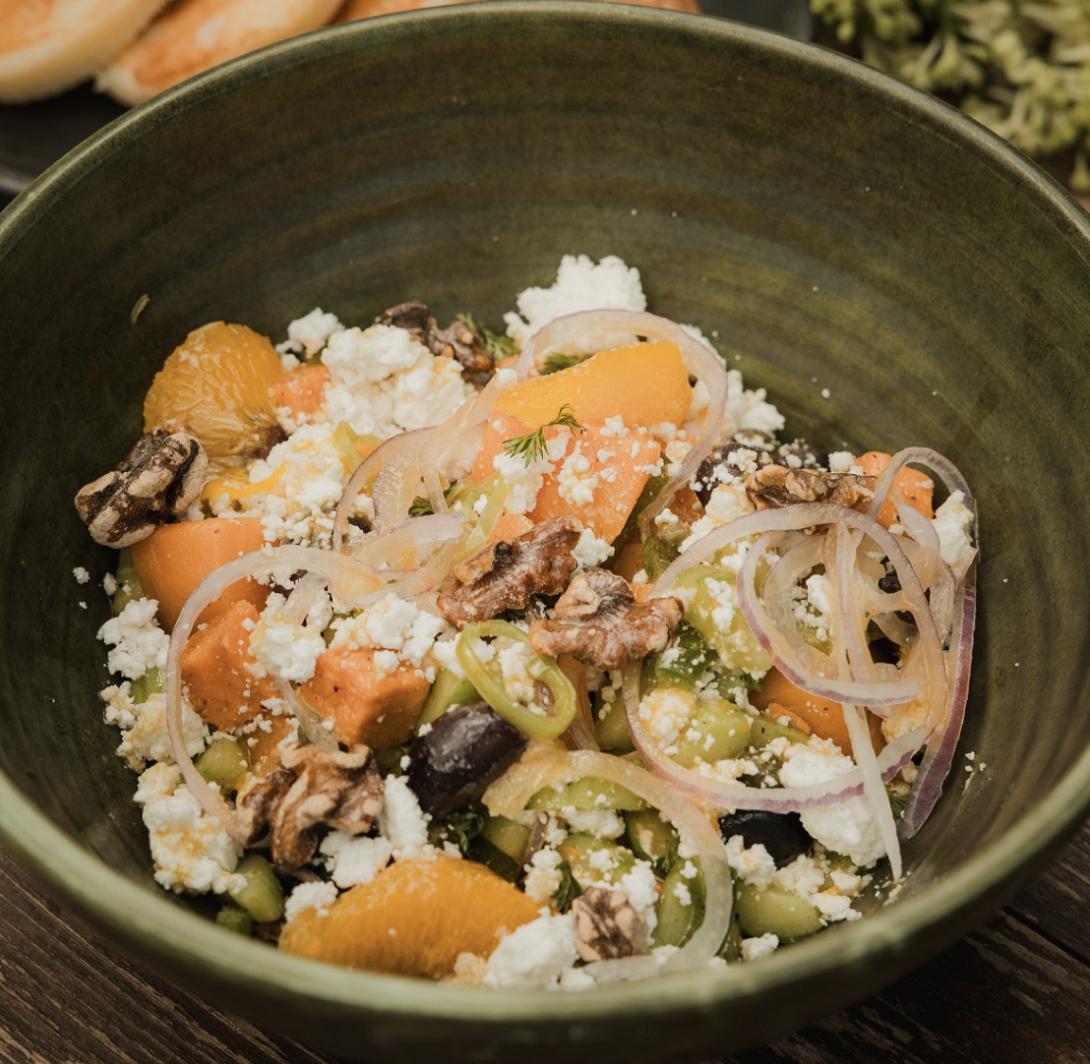 γλυκοπατάτα, φέτα