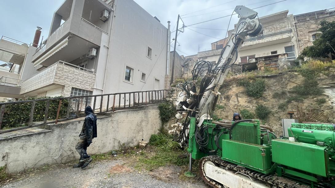 Ολοκληρώθηκαν οι γεωτρήσεις για τη γεωτεχνική έρευνα στον οικισμό των Βουτών