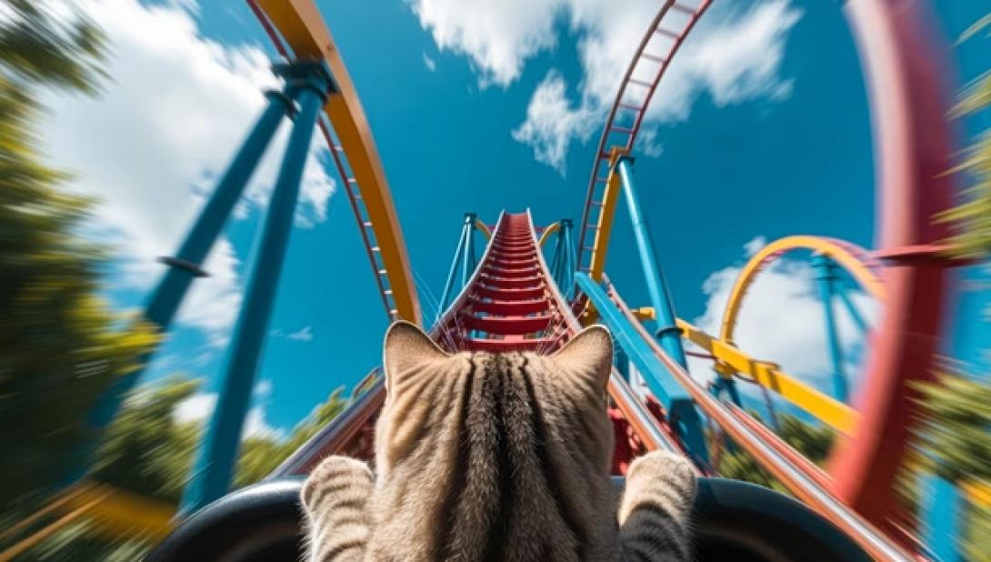 γατες roller coaster
