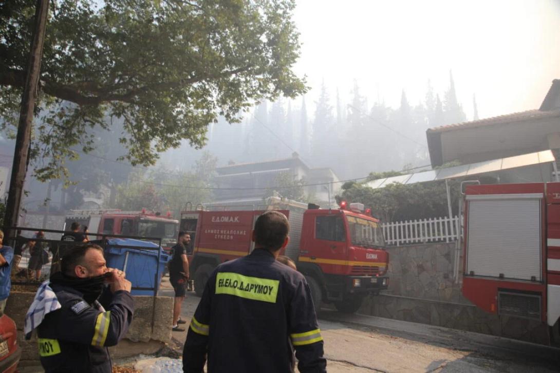 Δερβένι Θεσσαλονίκης φωτιά 