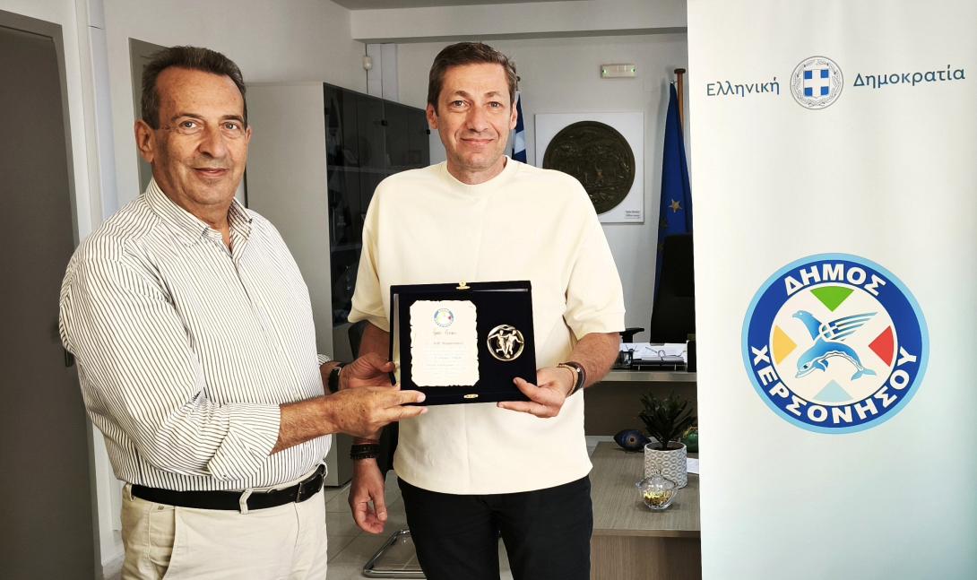 συνάντηση του Δημάρχου Χερσονήσου με τον Α.Ο. Χερσονήσου