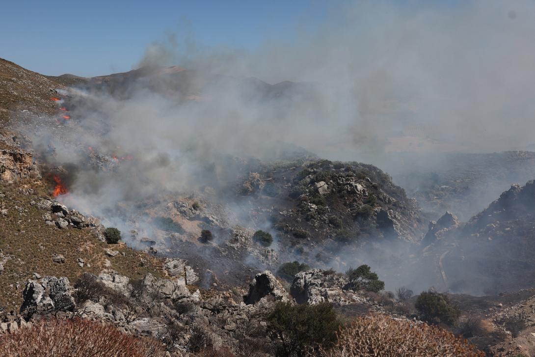 φωτιά στο νότιο Ρέθυμνο