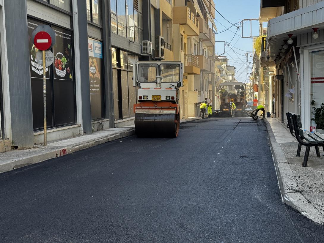 ασφαλτόστρωση ιδομενέως