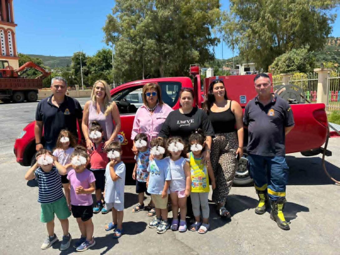 πυροσβεστικη στον παιδικο σταθμό Πλατανιά