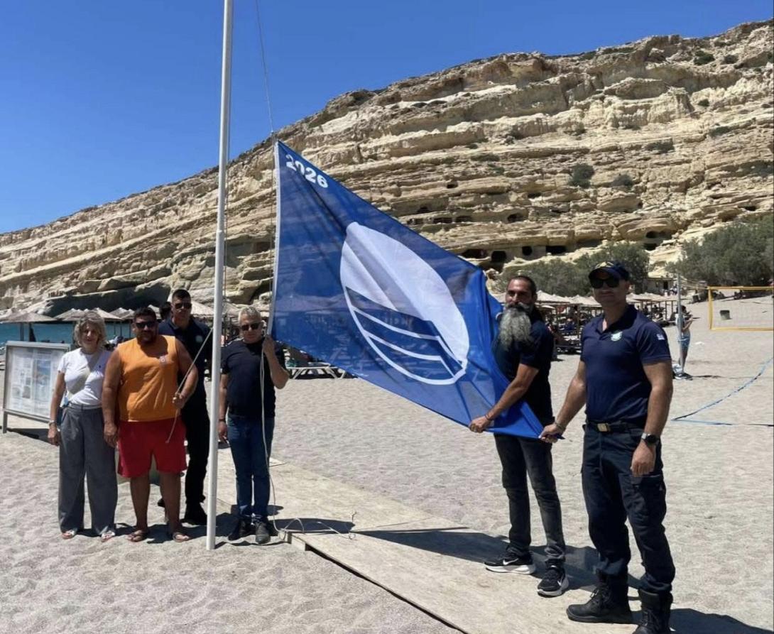 Οι 3 παραλίες του Δήμου Φαιστού που κέρδισαν «Γαλάζια Σημαία»