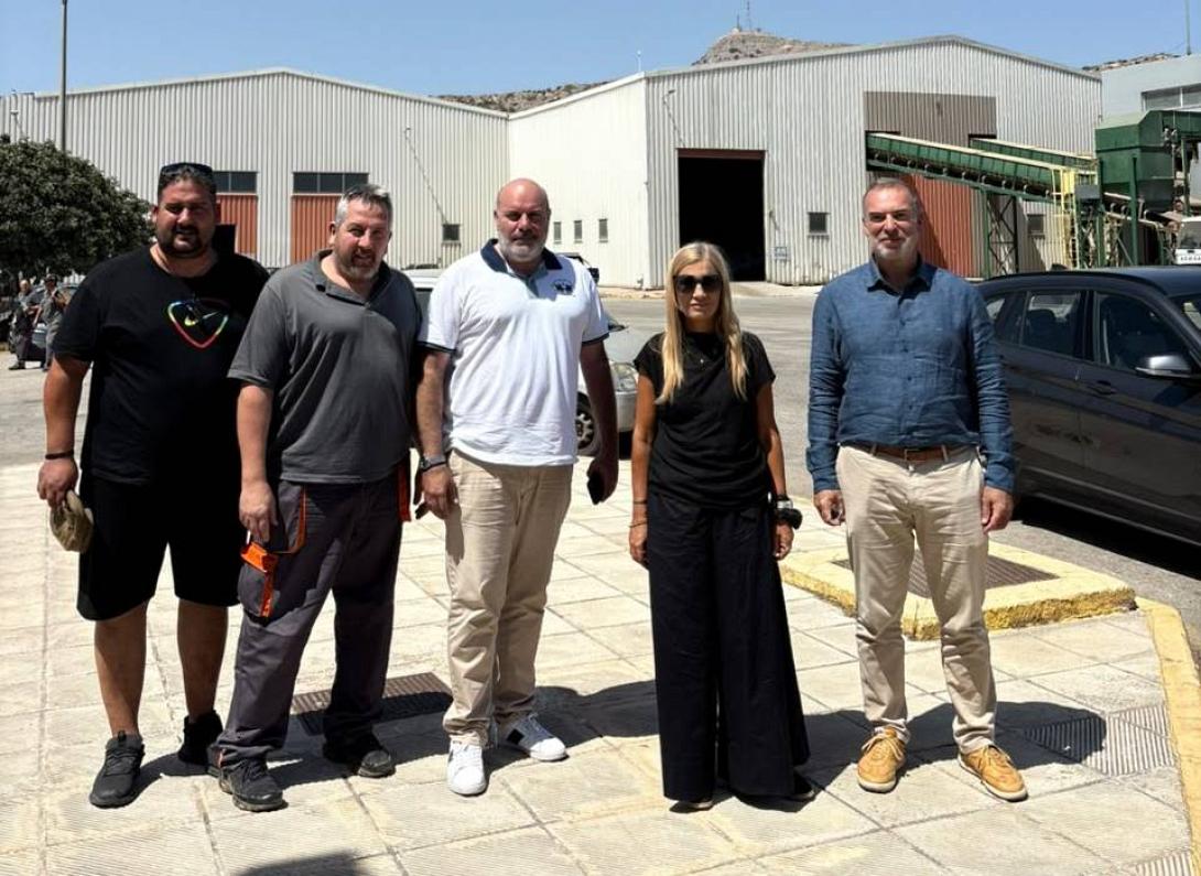 Επίσκεψη της Σέβης Βολουδάκη στις εγκαταστάσεις της ΔΕΔΙΣΑ