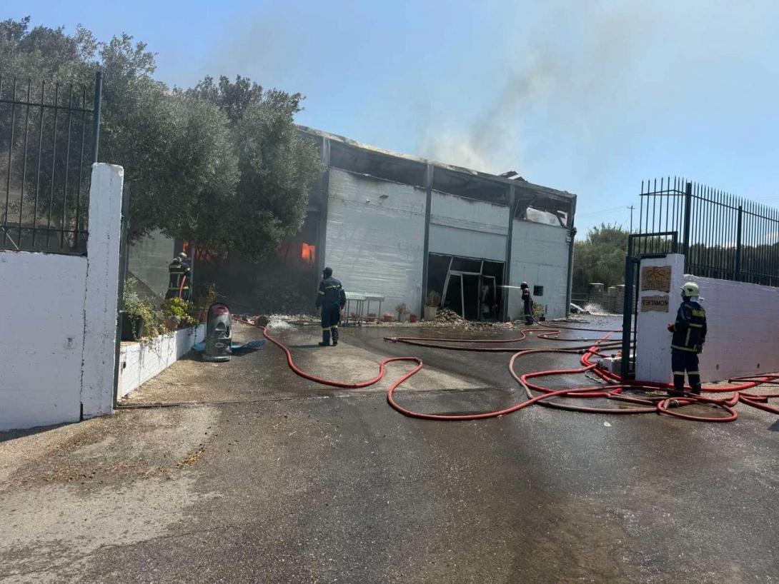 φωτια αποστακτηριο ρεθυμνο