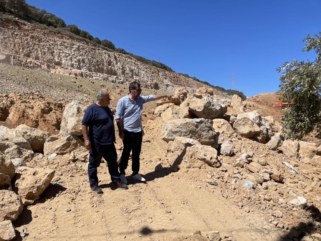 Αυτοψία του Αντιπεριφερειάρχη Λασιθίου στο εργοτάξιο του ΒΟΑΚ   