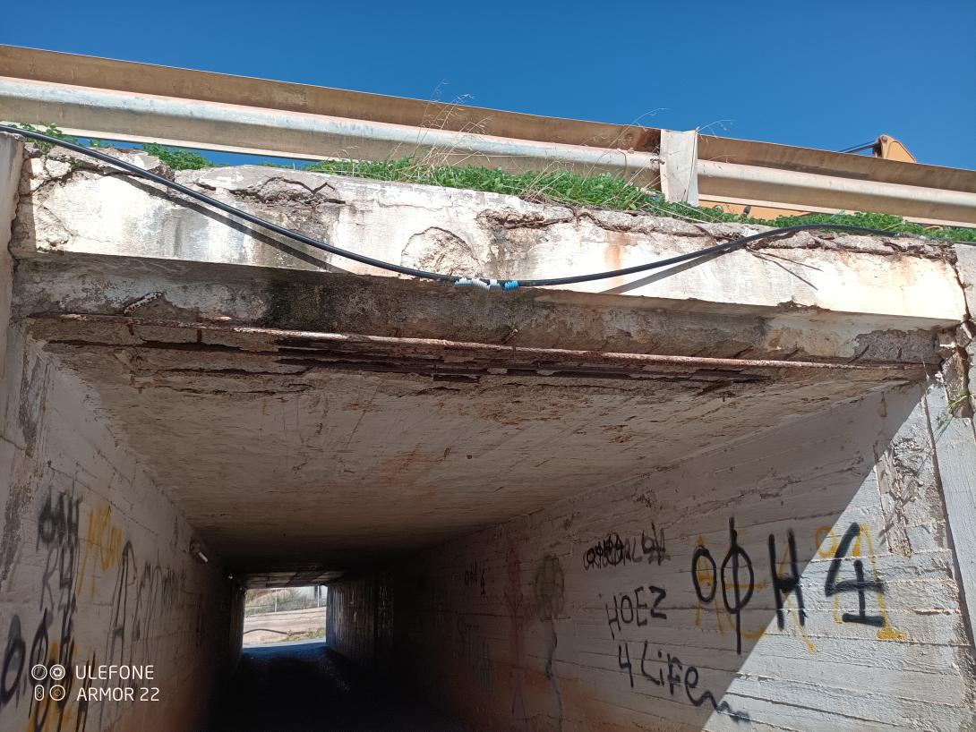 γεφυρακι εθνικης βαθειανος καμπος