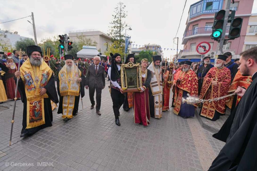 Πάνδημη υποδοχή της Ιεράς Εικόνας της Παναγίας Σουμελά στο Ρέθυμνο