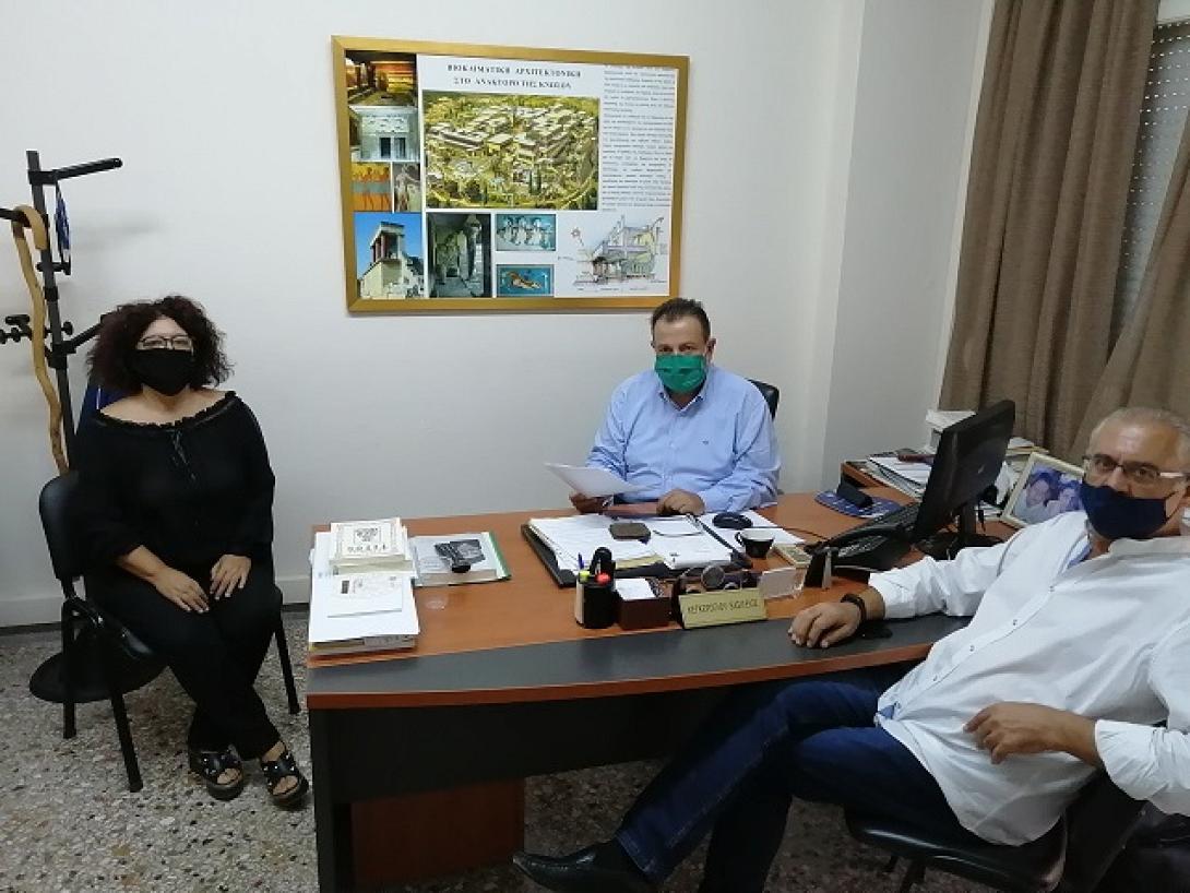 συνάντηση Βασίλη Κεγκέρογλου με εκπρόσωπους των εργαζομένων ΟΑΕΔ Κρήτης