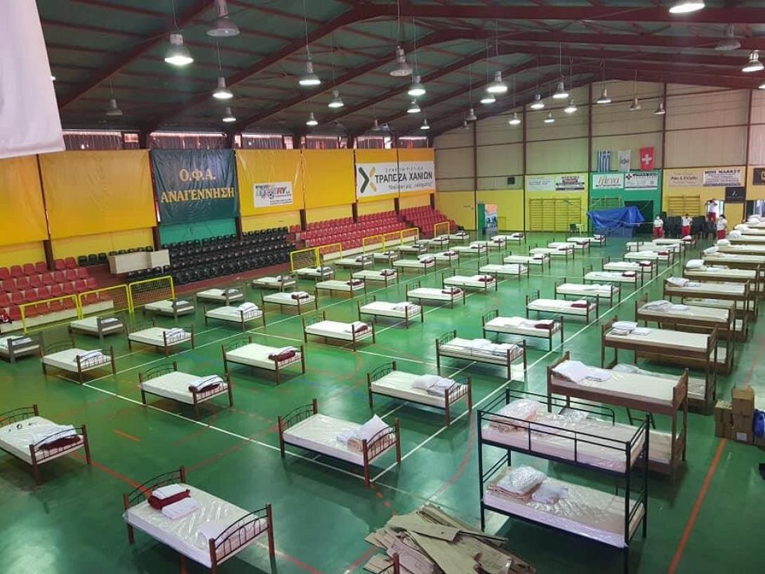 Ο χώρος του κλειστού γυμναστηρίου όπως διαμορφώθηκε.