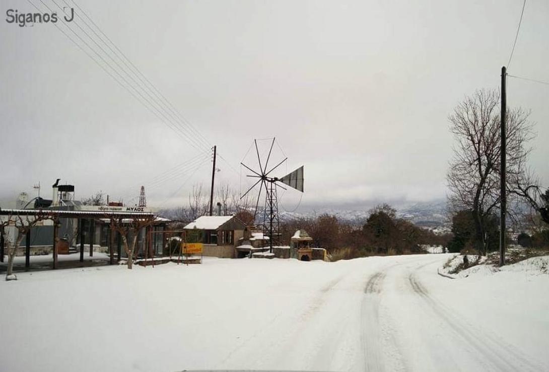 χιόνια οροπέδιο λασιθίου 2019