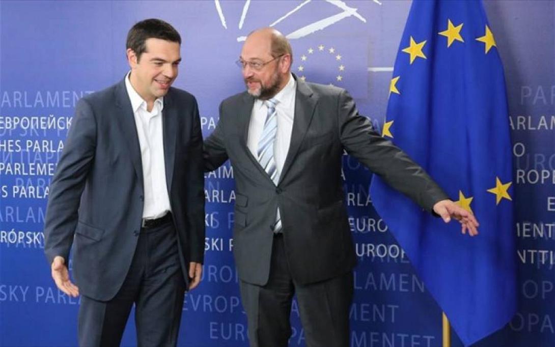 Με τον Σουλτς συναντήθηκε ο Αλέξης Τσίπρας