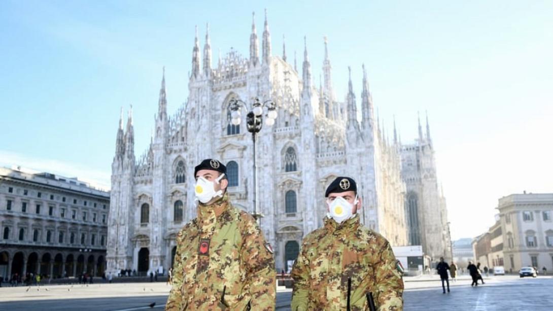 Στο Ντουόμο της Ιταλίας ο στρατός βγήκε στους δρόμους...