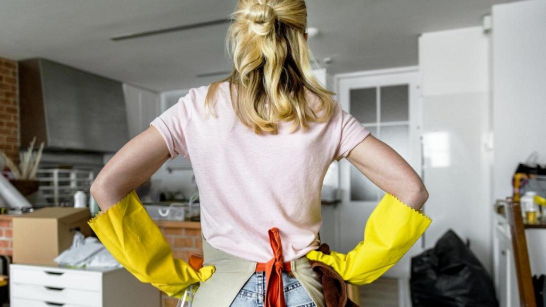 γυναίκα σπίτι καθαριότητα