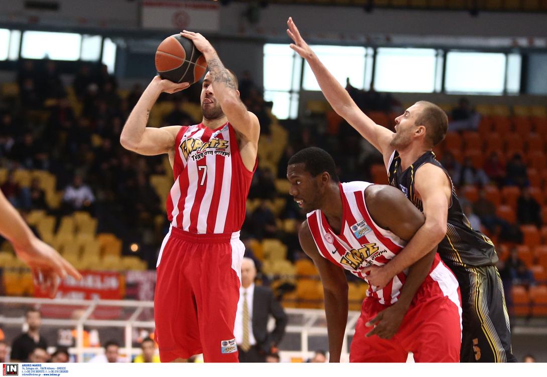 Α1 μπάσκετ: Δύσκολα ο Ολυμπιακός ,83-77 την ΑΕΚ