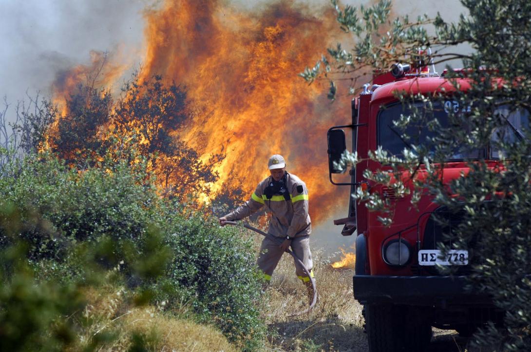 Υψηλός ο κίνδυνος για πυρκαγιά την Πέμπτη στην Ανατολική Κρήτη