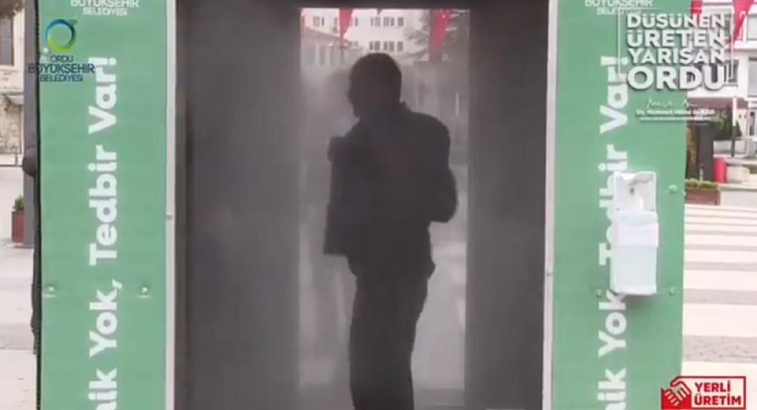 κορωνοϊός καμπίνα ψεκασμου