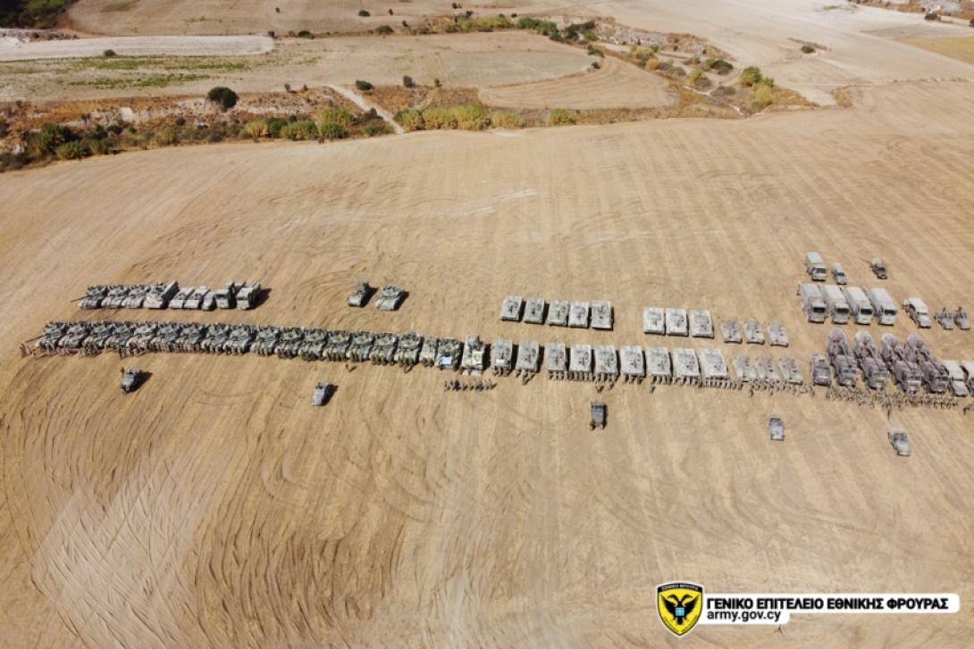 Όλη η δύναμη που έλαβε μέρος στην τελική φάση της άσκησης.