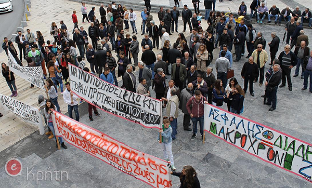 Λαϊκός ξεσηκωμός στο Ηράκλειο για τον κόμβο &quot;Καρτερός - Επισκοπή&quot; (φωτορεπορτάζ)