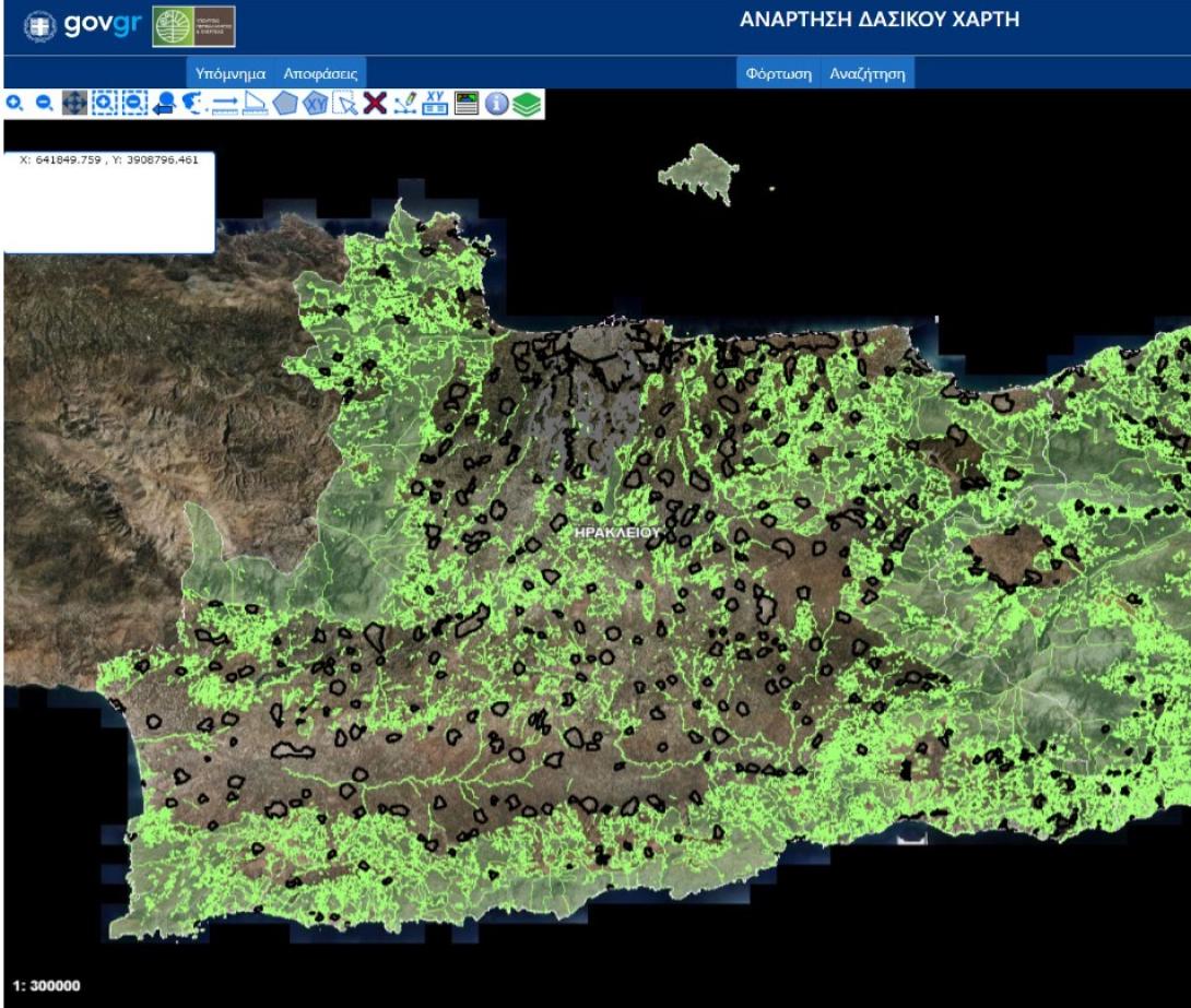 δασικος χαρτης ηρακλειο