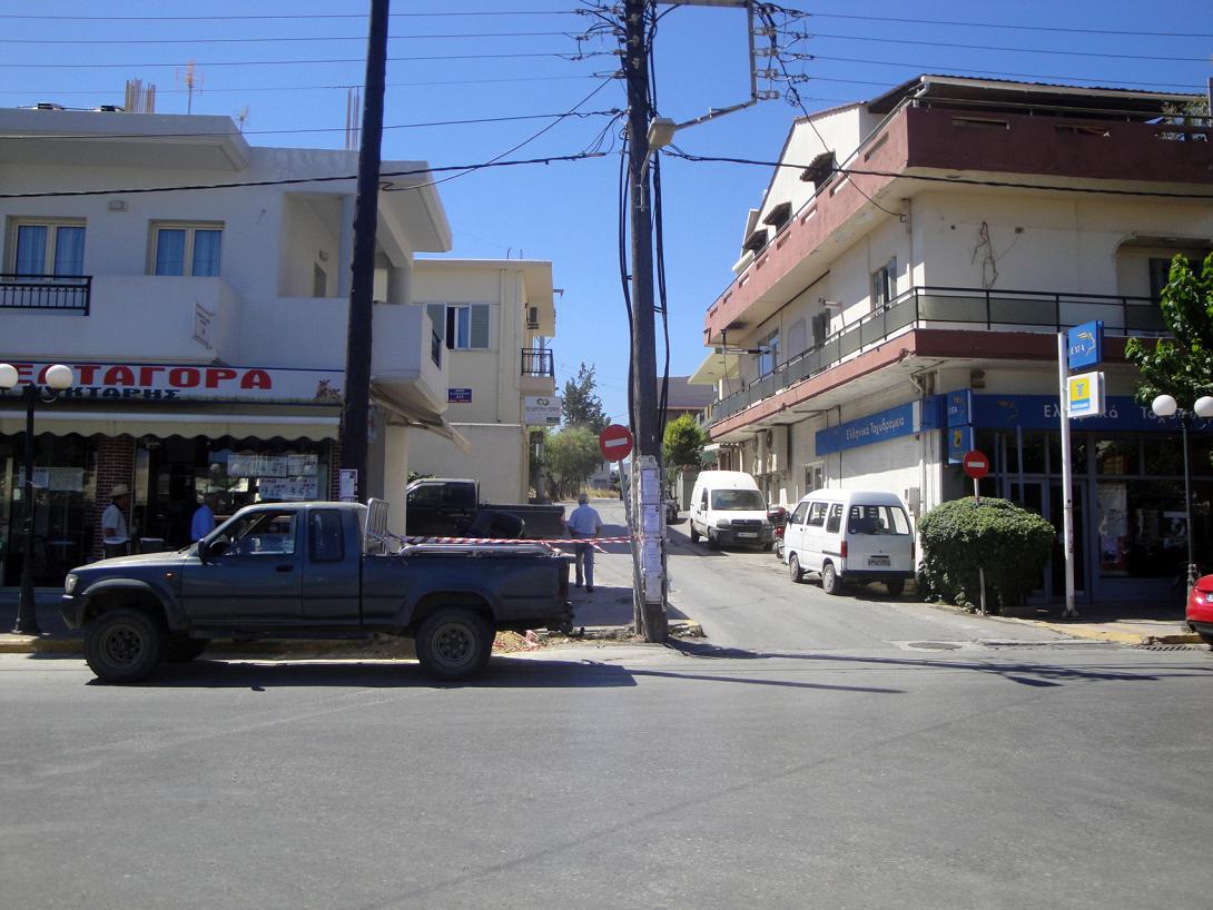 Μετατέθηκε ο στύλος της ΔΕΗ από το κέντρο του Γαζίου