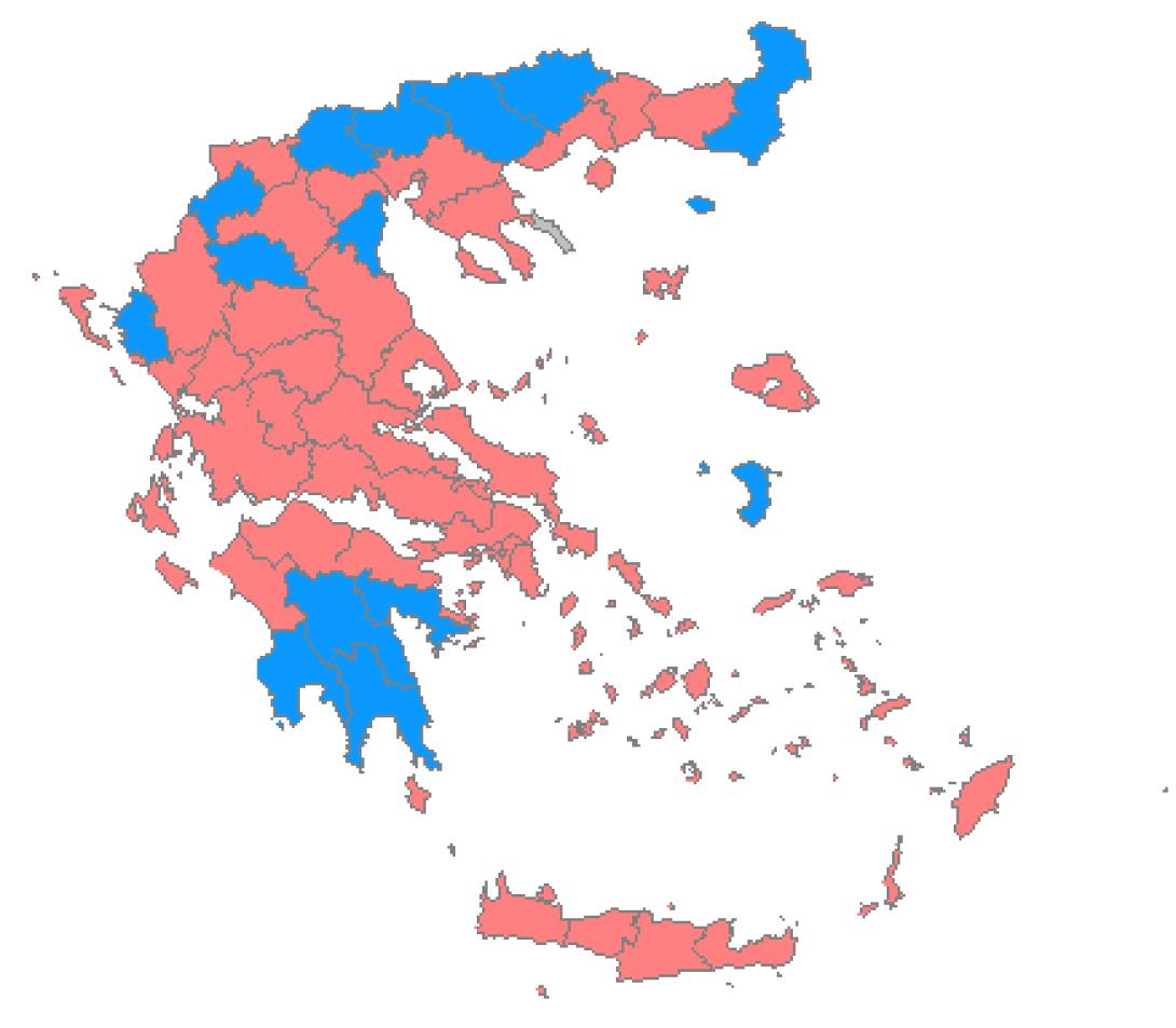 Επίσημα αποτελέσματα, στο 60,30% της Επικράτειας