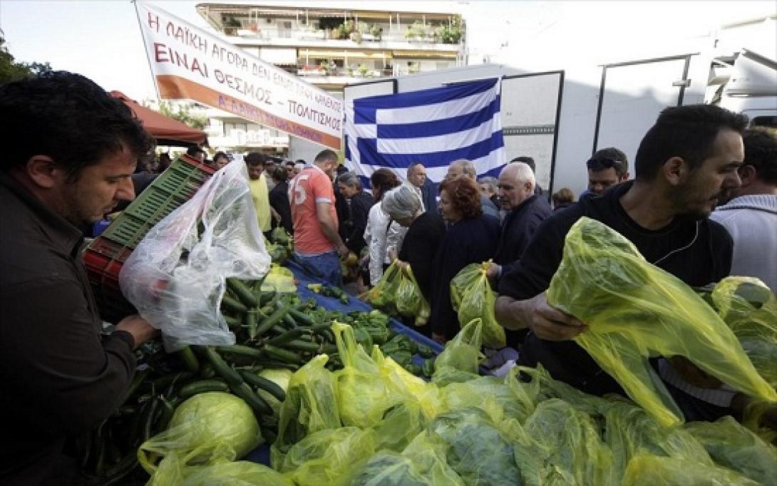 Νέα διανομή τροφίμων από τους παραγωγούς των λαϊκών αγορών στην Αθήνα