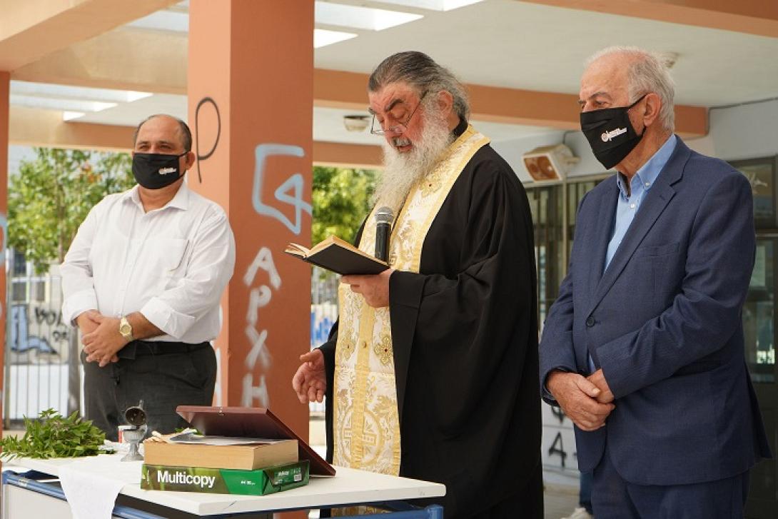 Ο Δήμαρχος Ηρακλείου Βασίλης Λαμπρινός στον Αγιασμό της νέας σχολικής χρονιάς
