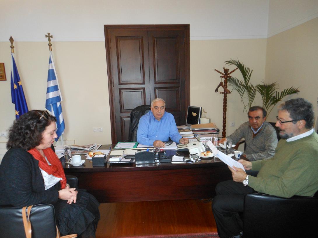 Η ασφάλεια στο οδικό δίκτυο της Κρήτης θέμα συνάντησης βουλευτών του ΣΥΡΙΖΑ με τον Γ.Δεικτάκη