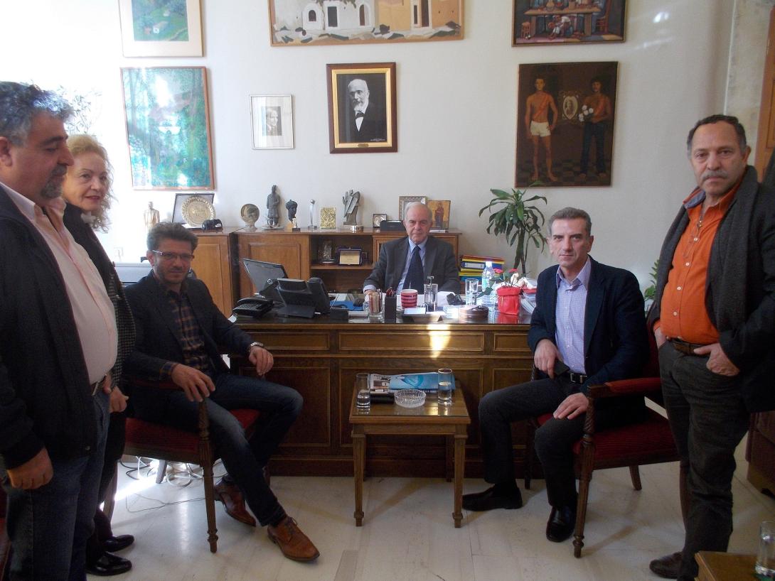 Συνάντηση Β. Λαμπρινού με τη διοίκηση του ΟΕΒΕΝΗ