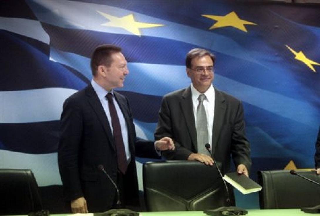 Γεύμα Στουρνάρα - Χαρδούβελη στην Τράπεζα της Ελλάδος