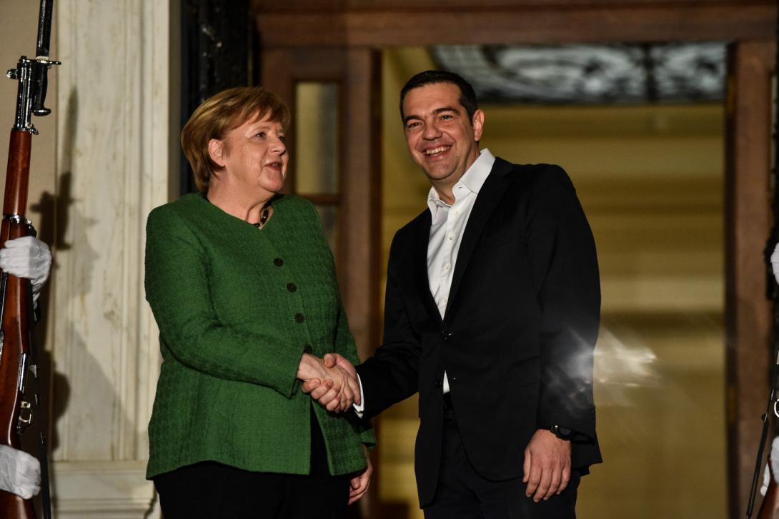 μέρκελ τσίπρας