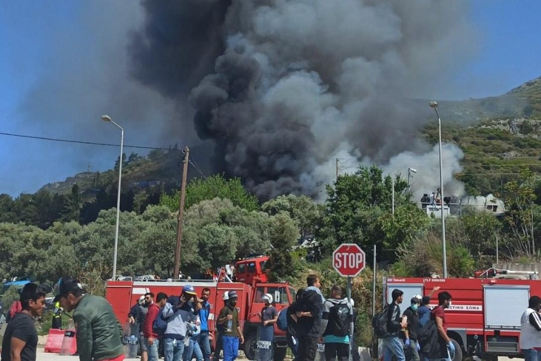 σάμος επεισόδια μετανάστες