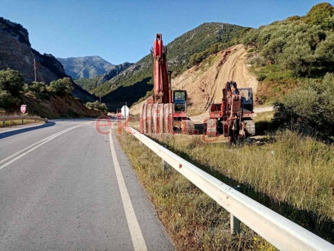 ρυθμοί... χελώνας στα έργα για την κατολίσθηση