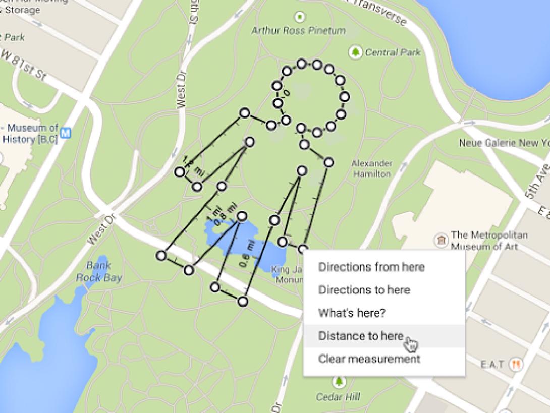 Μετρώντας χιλιομετρικές αποστάσεις με το Google Maps!